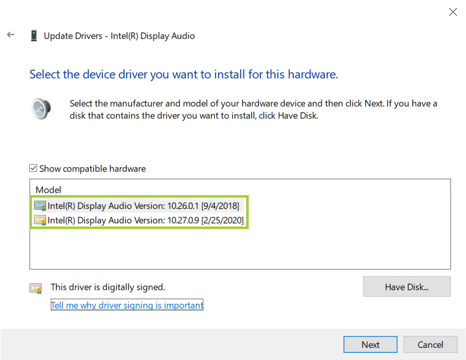 via hd audio drivers windows 10